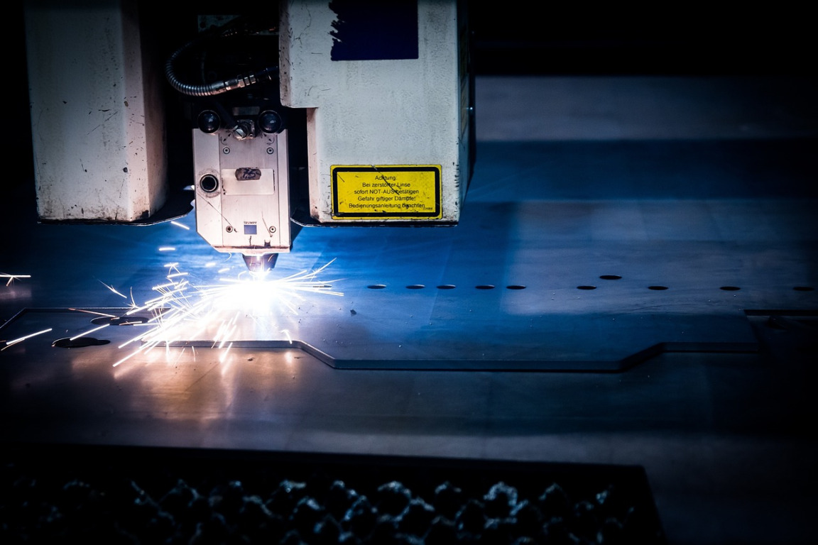 laser fabrication sparks